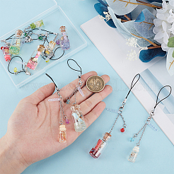 10Pcs 5 Style Resin Mobile Straps&nbsp;HJEW-OC00048