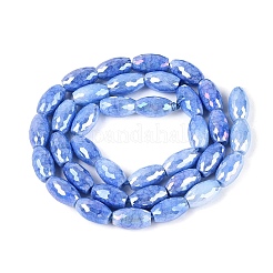 Anti-Tarnish Electroplate Glass Beads Strands&nbsp;EGLA-Q130-02A-03