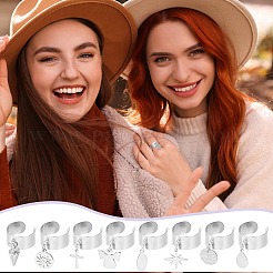 304 Stainless Steel Open Cuff Rings&nbsp;RJEW-UN00017