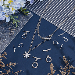 10 Sets 5 Styles Brass Toggle Clasps&nbsp;KK-PH0012-27