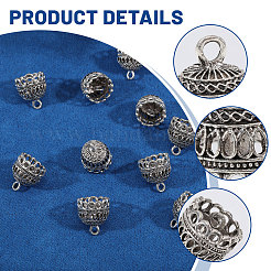 Zinc Alloy Pendant Bails&nbsp;FIND-CA0011-53AS