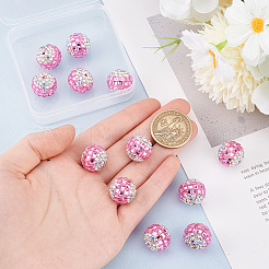 12Pcs Polymer Clay Rhinestone Beads&nbsp;RB-PH0001-46