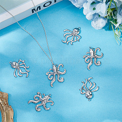 6Pcs 2 Styles 304 Stainless Steel Pendants&nbsp;STAS-BBC0007-33