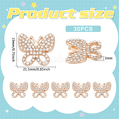 30Pcs Glass Rhinestone Cabochons&nbsp;FIND-MA0001-16A