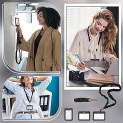 Polyester & Nylon Mobile Straps & Acrylic & Plastic ID Card Holders Sets&nbsp;DIY-JOY0001-04