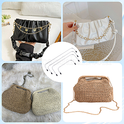 8Pcs 4 Styles Iron Purse Frame&nbsp;FIND-BBC0004-95