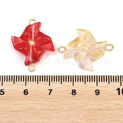 Glass Windmill Connector Charms&nbsp;GLAA-P079-04G-M