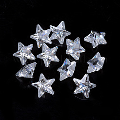 Cubic Zirconia Pointed Back Cabochons&nbsp;ZIRC-S059-10x10mm-001