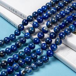 Natural Lapis Lazuli Bead Strands&nbsp;X-G-G953-01-8mm