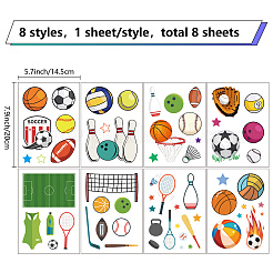 8 Sheets 8 Styles PVC Waterproof Wall Stickers&nbsp;DIY-WH0345-146