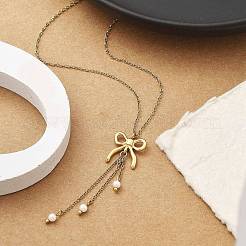 Ion Plating(IP) 304 Stainless Steel Pendant Necklace&nbsp;NJEW-K255-21G
