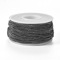 304 Stainless Steel Twisted Chains Curb Chains&nbsp;CHS-H007-36B