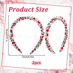Silk From Silkworms Hair Bands&nbsp;OHAR-WH0033-019B