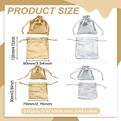 20Pcs 2 Sizes 2 Colors Organza Bags&nbsp;OP-LP0001-06