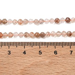 Natural Copper Rutilated Quartz Beads Strands&nbsp;G-P629-A01-02
