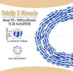 2Strands Handmade Lampwork Beads Strands&nbsp;BLOW-TADJ0001-01D