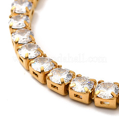 Clear Cubic Zirconia Tennis Bracelet&nbsp;BJEW-E009-25B-G
