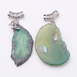 Natural Agate Slices Pendants&nbsp;G-D213-M6