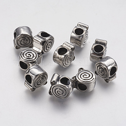 Ion Plating(IP) 304 Stainless Steel European Beads&nbsp;STAS-J022-114AS