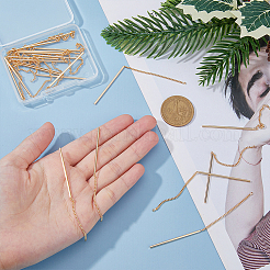 20Pcs Brass Stud Earrings Finding&nbsp;KK-HY0003-48