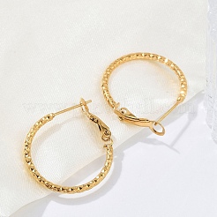 304 Stainless Steel Hoop Earrings For Women&nbsp;EJEW-B114-02A-G