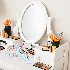 Rainbow with Cloud Laser Acrylic Earring Display Stands&nbsp;DIY-WH0570-25