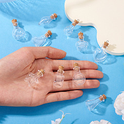 10Pcs 10 Styles Mini Transparent Bottle Pendants&nbsp;FIND-TA0008-30