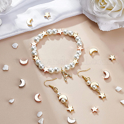 40Pcs 2 Style Brass Beads&nbsp;KK-BC0002-25