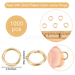 1000Pcs 304 Stainless Steel Open Jump Rings&nbsp;STAS-BBC0002-99