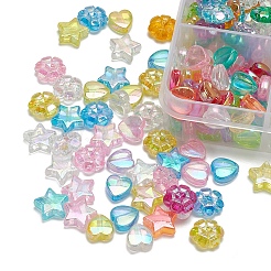 600Pcs 15 Styles Transparent Acrylic Beads&nbsp;TACR-YW0001-36