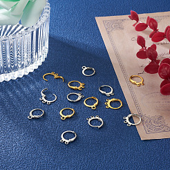 180Pcs 6 Style Brass Leverback Earring Findings&nbsp;KK-PJ0001-19