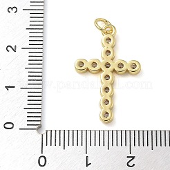 Rack Plating Brass Micro Pave Cubic Zirconia Pendants&nbsp;KK-K392-17B-G