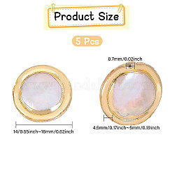 5Pcs Natural Baroque Pearl Keshi Pearl Beads&nbsp;PEAR-CA0001-16