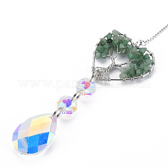 Natural Green Aventurine Big Pendants&nbsp;G-N333-008E