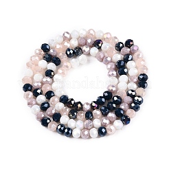 Electroplate Glass Beads Strands&nbsp;GLAA-T023-B16-11
