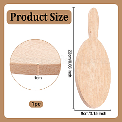 Handmade Wooden Clay Cup Paddle&nbsp;WOOD-WH0029-114