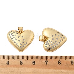 Brass Micro Pave Cubic Zirconia Pendants&nbsp;KK-R229-11G-A