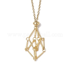 Crystal Cage Holder Necklace&nbsp;X-NJEW-JN04588