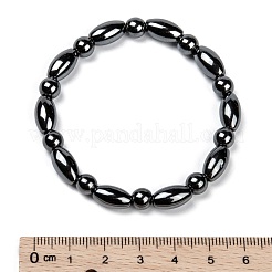 Fashion Non-Magnetic Synthetic Hematite Stretch Bracelets&nbsp;BJEW-D278-01