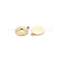 Ion Plating(IP) 304 Stainless Steel Pendant Enamel Settings&nbsp;STAS-N097-205LG