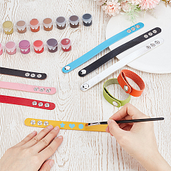 20Pcs 10 Colors 16MM Adjustable Imitation Leather Cord Bracelets&nbsp;BJEW-ME0001-21