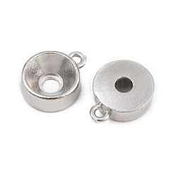 304 Stainless Steel Charm Rhinestone Settings&nbsp;SA-CBAC865-01D-P