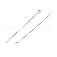 304 Stainless Steel Eye Pins&nbsp;STAS-K293-13P-0.6x60mm