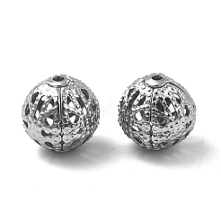 Non-Tarnish 304 Stainless Steel Hollow Round Beads&nbsp;STAS-P319-13P