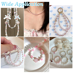 Barely Pink Mix Pearlized Glass Pearl Beads&nbsp;HY-PH0006-8mm-01