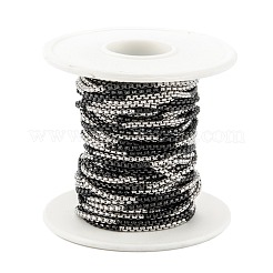 Ion Plating(IP) 304 Stainless Steel Box Chains&nbsp;STAS-B001-27A-B