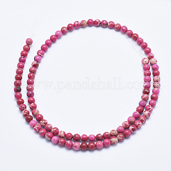 Natural Imperial Jasper Beads Strands&nbsp;G-A175B-4mm-08