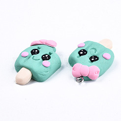 Handmade Polymer Clay Charms&nbsp;X-CLAY-T016-63