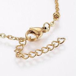 304 Stainless Steel Anklets&nbsp;LS-AJEW-H013-06G