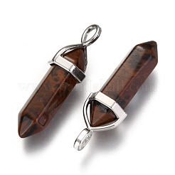 Synthetic Mahogany Obsidian Pointed Pendants&nbsp;G-F295-03F